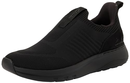 Clarks Premium Motion Trek para Hombre, Punto Negro, 12 UK