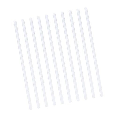 PRETYZOOM Long Handle Glass Stirring Rods 10 Pieces Set for Laboratory Kitchen Use