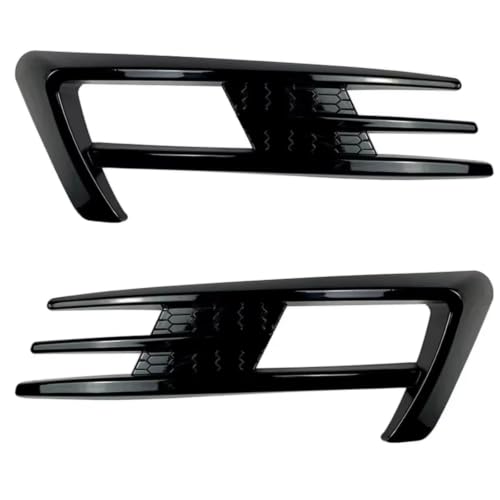 Embellecedor de rejilla de luz antiniebla premium en negro brillante para VW Golf