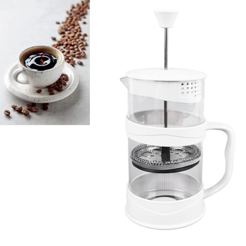 French Press Coffee Pot 1L Coffee Press Pot Double Layer Insulation French Press Coffee Maker Double Borosilicate Glass Cold Brew Tea Press Cafetiere Coffee Press