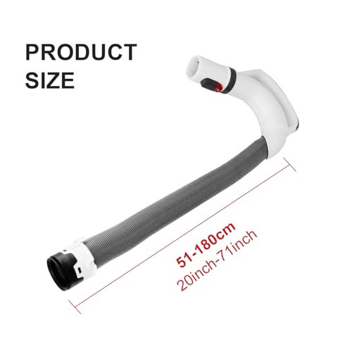Image of Upgraded Replacement Hosehandle for Shark Navigator Rotator Lift-Away Vacuums for Series NV355, NV355C, NV355CFS, NV356E, NV356Q, NV357, NV358, NV358BRN, NV370, NV370 26 (White)