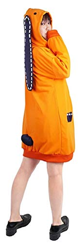 Ugoccam Womens Runa Hooded Jacket Halloween Cosplay Costume Womens-Small Orange thumb #1