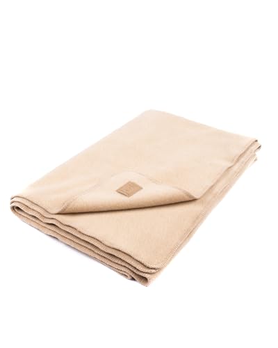 Ritter Decken Karlsbad Schurwolldecke 150 x 200 cm - Creme - Hochwertige Decke aus 100% Weicher Schurwolle - Flauschige Wolldecke - Made in Germany