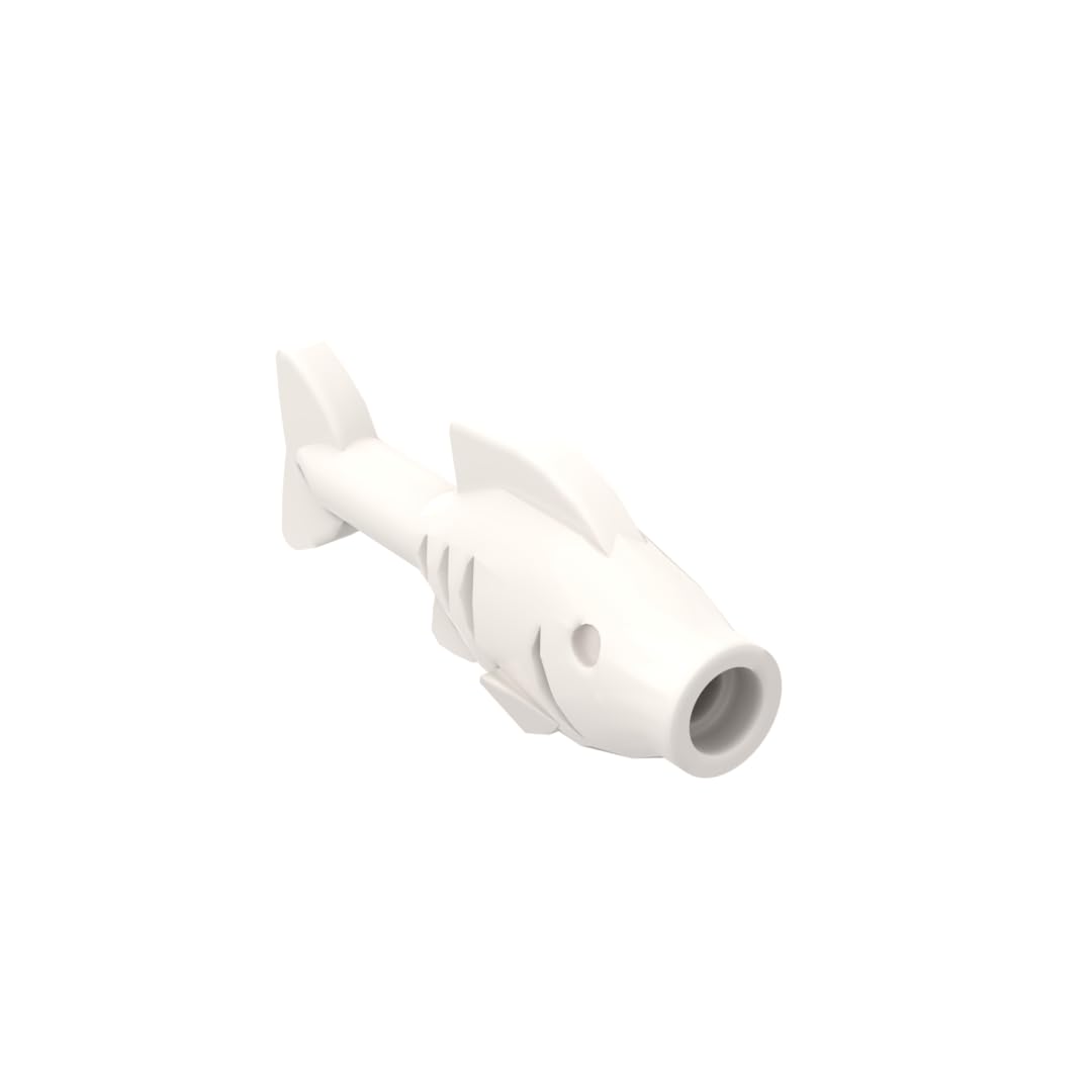 Gobricks Animals Small Fish 50PCS Compatible with Lego 64648 GDS-2120 Classic Bulk Toy MOC Color:White 1 โ image 1