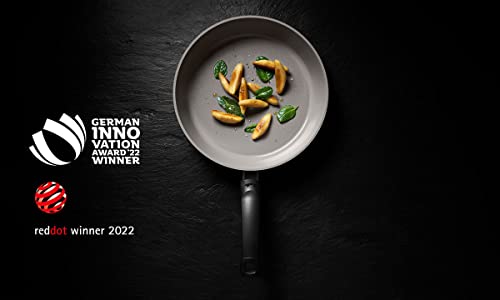 Foto von Fissler Ceratal Comfort/Aluminium-Pfanne hergestellt ohne PFAS/PTFE, Keramik-beschichtet (Ø 28 cm) Ceramic Bratpfanne antihaftend – Induktion, Grau