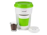 jarra de cafetera oster 4401 Compacta: la cafetera de viaje es ideal para cocinas pequeñas, oficinas, caravanas, campistas y cabe realmente en cualquier lugar