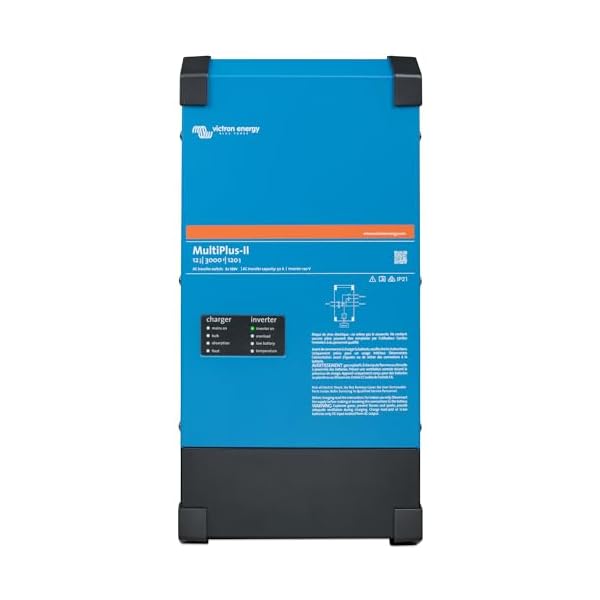 Victron Energy MultiPlus-II 2X Pure Sine Wave Inverter Charger for 120 amp Battery, 120V, 3000VA 12-Volt
