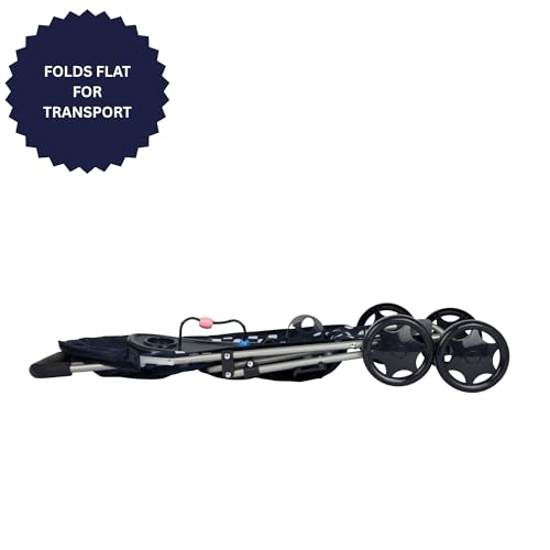 Dolly Tots Marineblauer Spielzeit-Puppenbuggy | Kinder-Puppenwagen mit abnehmbarem Spieltisch | Puppen-Stroller Spielzeug mit Schirm-Faltmechanismus | Rollenspiel-Puppenbuggy für Kinder | Ab 3 Jahren – Bild 6