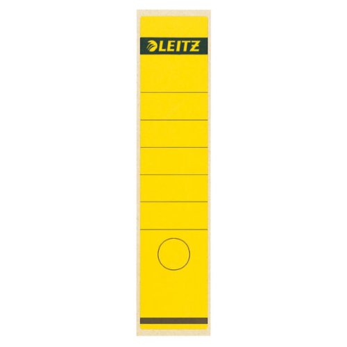 Étiquette arrière Leitz 62x285 mm jaune auto-adhésif pour identifier vos archives de bureau