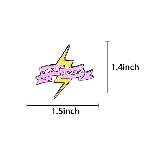 Gudeke Girl Power Feminism Womens Enamel Pin Brooch Graduation Gifts（1 Pack） #TOP4