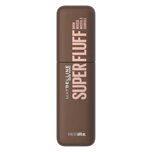 Maybelline New York, Mousse Super Fluff - Maquillaje para cejas esponjosas, rellenas y suaves, tono: 257 Medium Brown, 5 ml