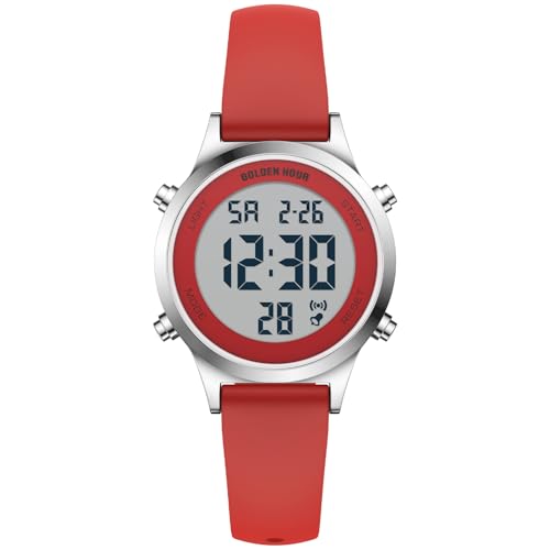 Montre sport numérique étanche femme : le confort du silicone contre la sueur