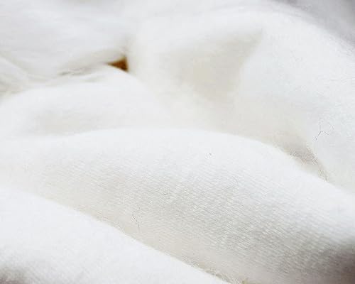 Super Soft Faux Fur Solid Cloth, Used For Dresses, Home Furnishing, Soft Toys Making, Jackets (90X80Cm, White)