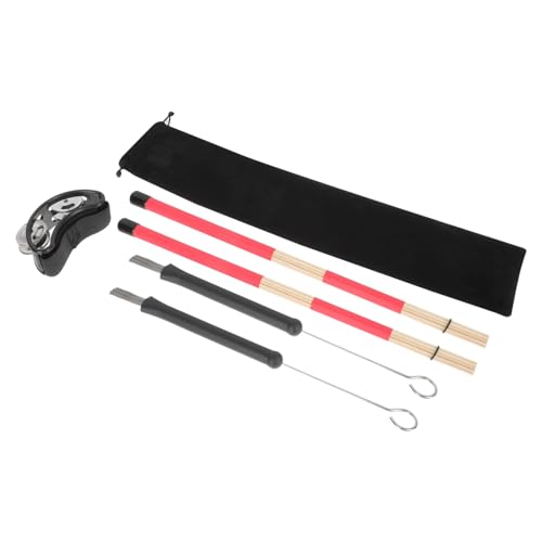 ifundom Drum Kit Drum Brush Sticks Set Drum Instrument Accessories for Stage Performance and Everyday Practice