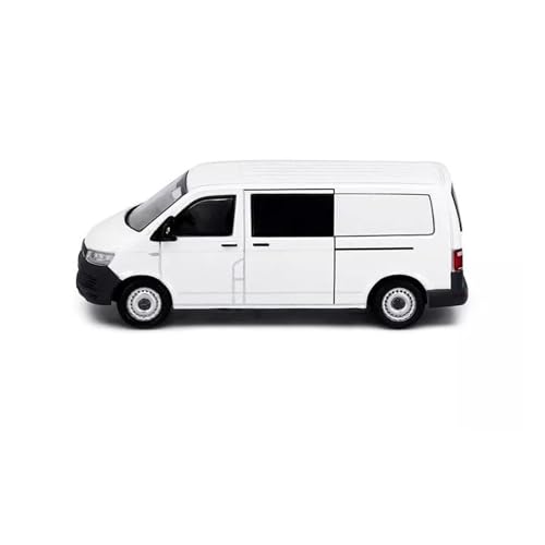 Modèle réduit T6 Transporter Van blanc 1:64 en alliage moulé sous pression pour collectionneurs