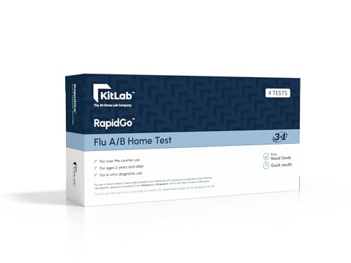 Kitlab RapidGo Flu A/B & COVID 19 Home Test