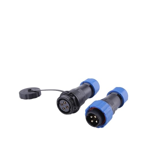 Conector eléctrico industrial SP20 IP68 para cable de aviación de 4 pines