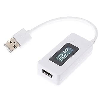 Digitale LCD Misuratore di voltaggio di Carica amperometro con