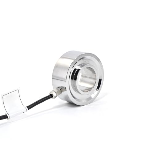 Mini Ring Load Cell Sensor Test Tension Compression Force Weight Pressure,Accuracy0.2% Alloy Steel with Cable for Small Space Screw Warning Force (0-500KG)