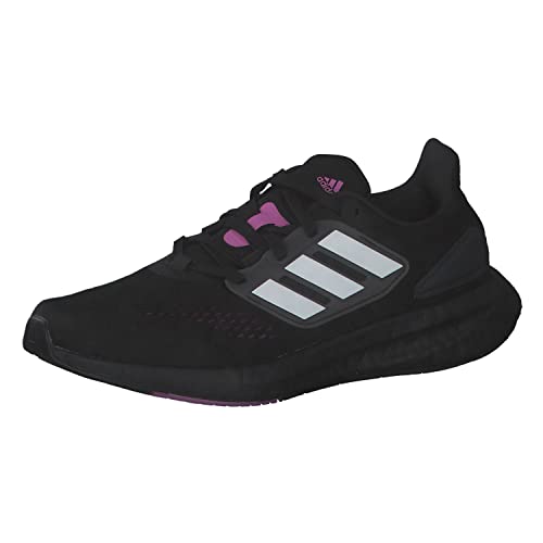 adidas Pureboost 22 W, Zapatillas Mujer, NEGBÁS/FTWBLA/SELIPU, 41 1/3 EU