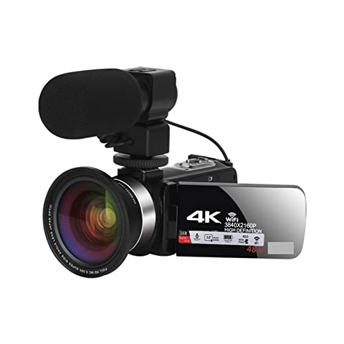 Caméra vidéo numérique 4K avec zoom 16X et carte SD 32Go pour streaming stable