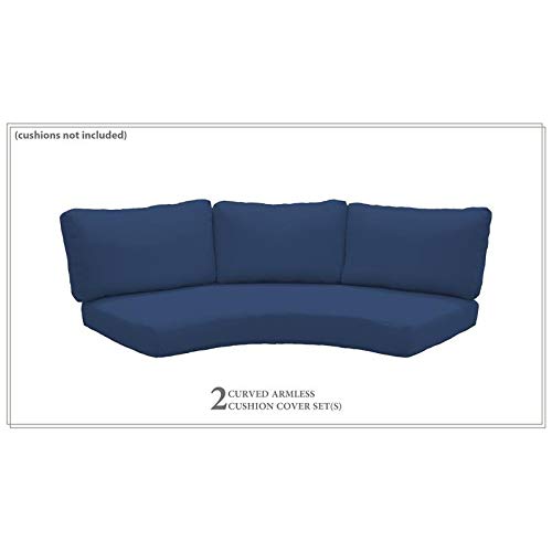 TK Classics High Back Cover Set in Navy for BARBADOS-04c (Cushions Not Included)