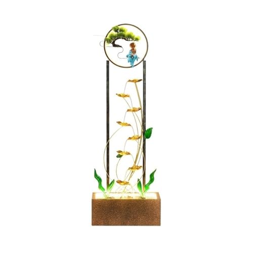 Floor-Standing Fountains Vintage Tiered Cascade Decorative Water Fountain Outdoor/Indoor Floor Decoration Home Accessories