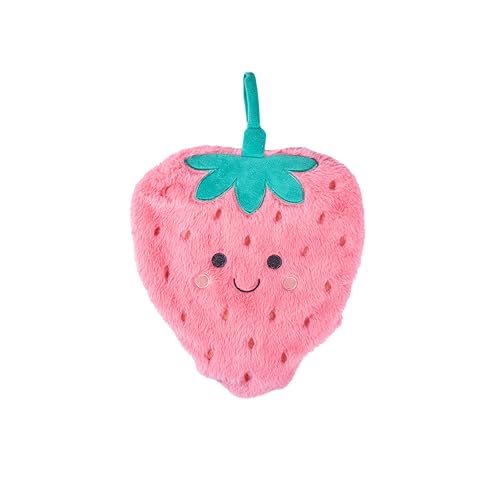 Strawberry Hot Water Bottle - Kids Hot Water Bottle with Soft Plush Cover Cosy Gift for Adults Fun Sass and Belle Accessory for Winter Relief