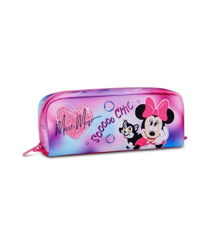 Seven Portalápices Minnie, Ideal para lápices, rotuladores, Colores, Accesorios Mochilas, elementales, medianos, Superiores, niñas y Chicas, Morado