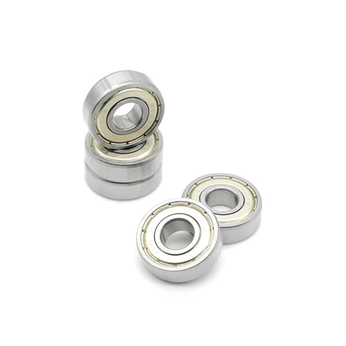 Premium ABEC-7 Deep Groove Ball Bearings, High Precision Steel Construction, 5 Pack Set, Smooth Operation for Industrial Machinery (605 5x14x5mm ZZ)