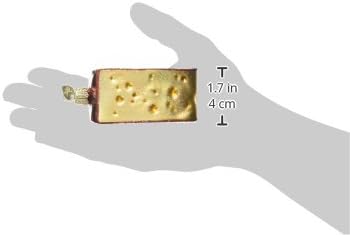 Old World Christmas Cheese Wedge Glass Blown Ornament for Christmas Tree, Handcrafted Holiday Decoration, Food Collection - Image 6