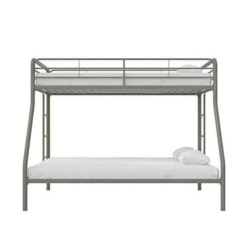 Dhp Dusty Twin Over Full Metal Bunk Bed With Secured Ladders, Thyme Green #TOP4