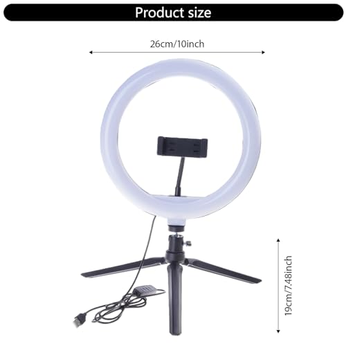 Lámpara de aro USB con luz solar blanca cálida modificable Decimeter 5