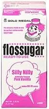 Flossugar Candy Floss Flavouring Silly Nilly Vanilla 1.47kg Tub 60/70 Cones