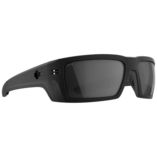 Spy Optic Men's Rebar SE Rectangular Sunglasses, Matte Black Happy Photochromic, 60