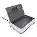 POCREATION Book Safe Diversion Safe with Combination Lock Hidden Storage Box for Money Jewelry Cards Stainless Steel Liner ABS Material 4.5 x 4.7 x 1.8in (Brown)