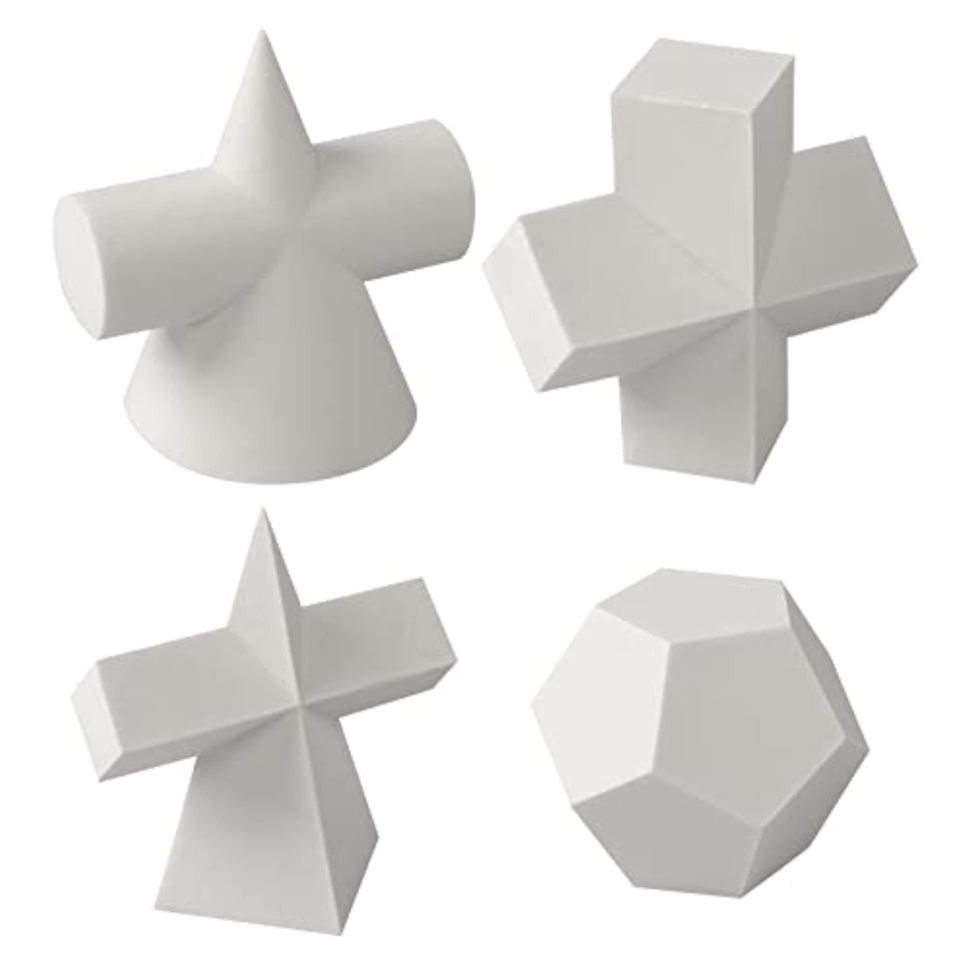 Art Crafts 3D Gypsum Geometry Sketch Basic Form Learning Tools
