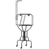 PawHut Rolling Bird Perch Play Stand with Universal Wheels, Wooden Perch Ladders, & Stainless Steel...