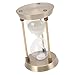 LUCKDANO Decorative Hourglass Metal Hourglass Sand Timer - Elegant Decorative Sandglass Timer for Home & Office, for All Occasions (S 15min)
