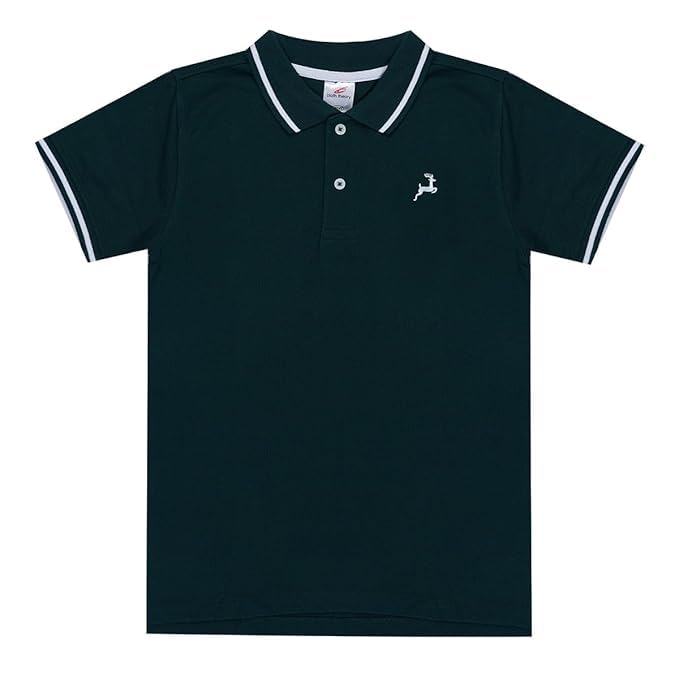 Image of Cloth Theory Boys Cotton Polo T-Shirt for Kids Regular Fit Half Sleeve Casual Summer Polo Neck T-Shirt