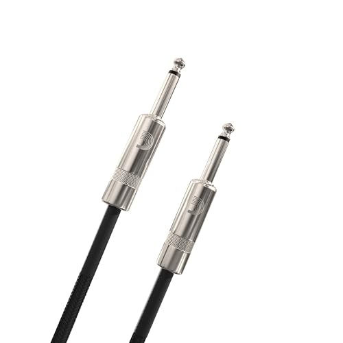 Image of D'Addario Custom Series Braided Instrument Cable, Black, 10'
