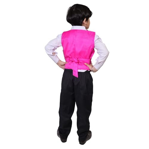 Image of Kaku Fancy Dresses Plain Waistcoat for Kids /Plain Jacket for Kids | Sequin Work Shinning Waist Coat For Annual Day Dance Competition (Only Jacket /Waistcoat - Shirt & Pant Not Included)