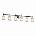 Justice Design Group Lighting GLA-8416-16-WTFR-MBLK Union Bath Bar, Matte Black