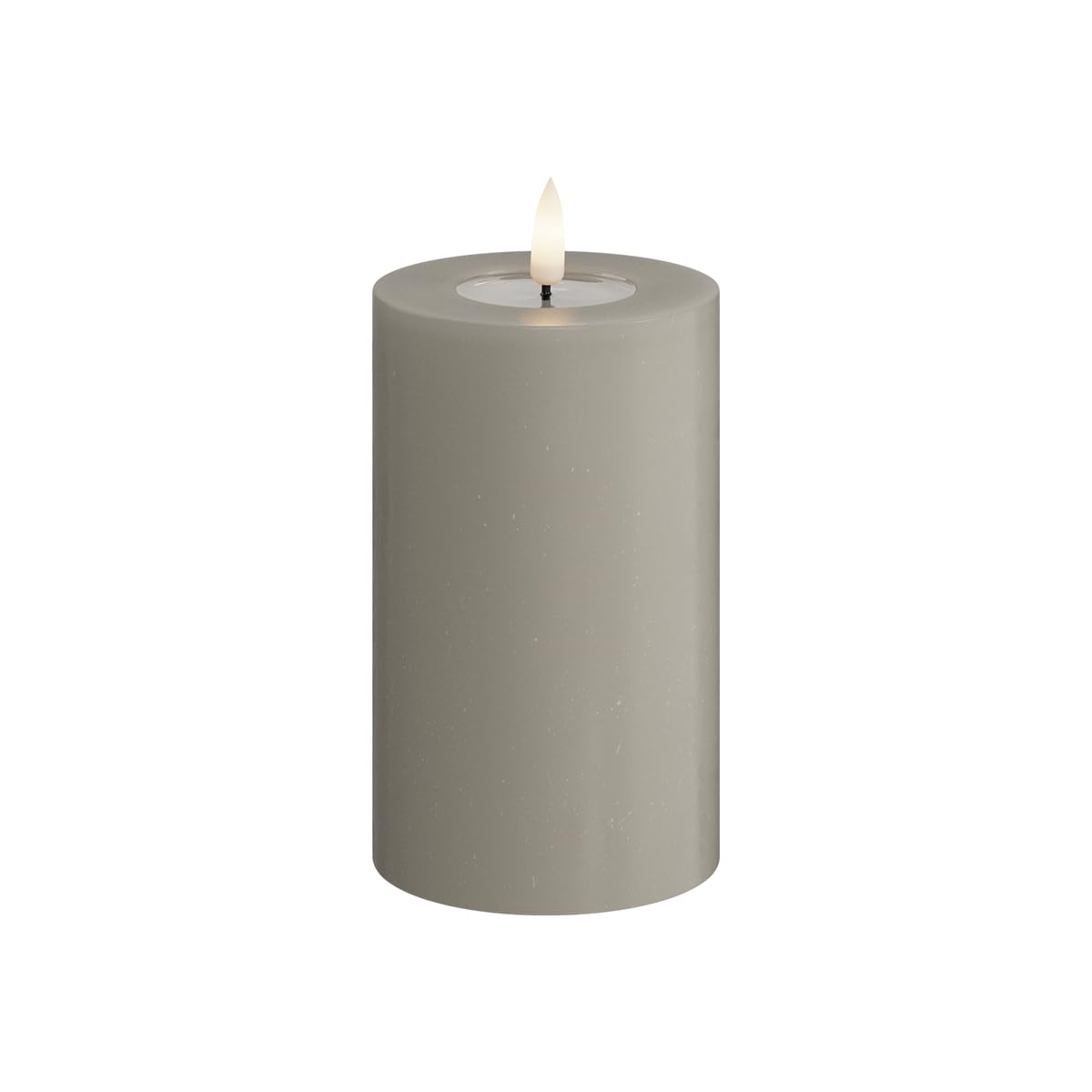 Deluxe Homeart Indoor Flameless LED Candle - Sand - with Real Flame™ Technology - Battery Powered Candle (7.5 x 12.5 cm) — image 1