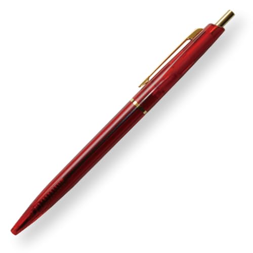 赤いクリアボディ ボールペン 31mm-cx0sVL.jpg