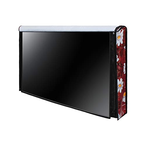 Image of DREAM CARE Double Use - Transparent & Printed Flap - 43 Inches LED TV Cover, Waterproof LED TV Cover for (LG, Samsung, Vu, Mi, Realme, TCL, Croma), SA08