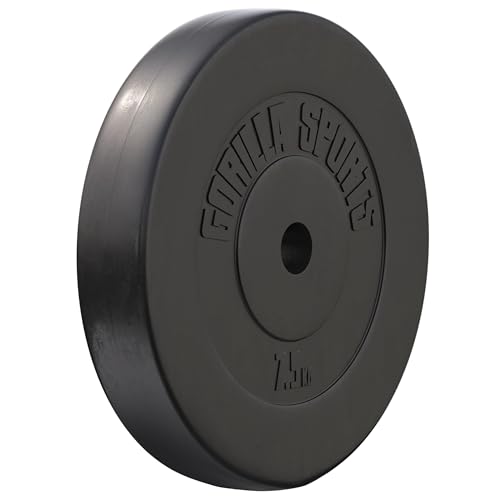 GORILLA SPORTS® Hantelscheiben - Einzeln/Set, 1,25kg, 2,5kg, 5kg, 7,5kg,...