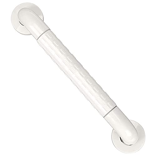 PHOEWON Barras de agarre de 400 mm para baño, barra de agarre de acero inoxidable 304, soportes de seguridad para ducha/inodoro, color blanco Cover