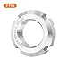 uxcell M25 x 1.5mm - 2Pcs Retaining Four-Slot Slotted Round Nuts - 304 Stainless Steel Round Lock Nut for Various Rolling Bearings, Industrial Field, Silver