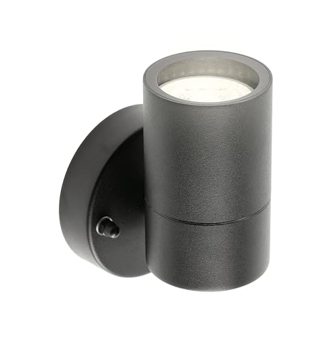 CGC Lighting Stainless Steel Outside Outdoor Wall Light LED GU10 Up or Down Mounted IP44 (Black) - Image 4